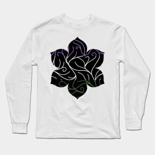 Black Velvet, Genderqueer Flag Vines Long Sleeve T-Shirt